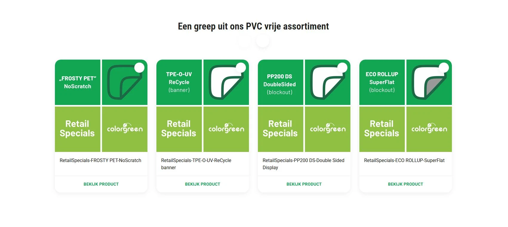 Selectie Colorgreen retailfolies