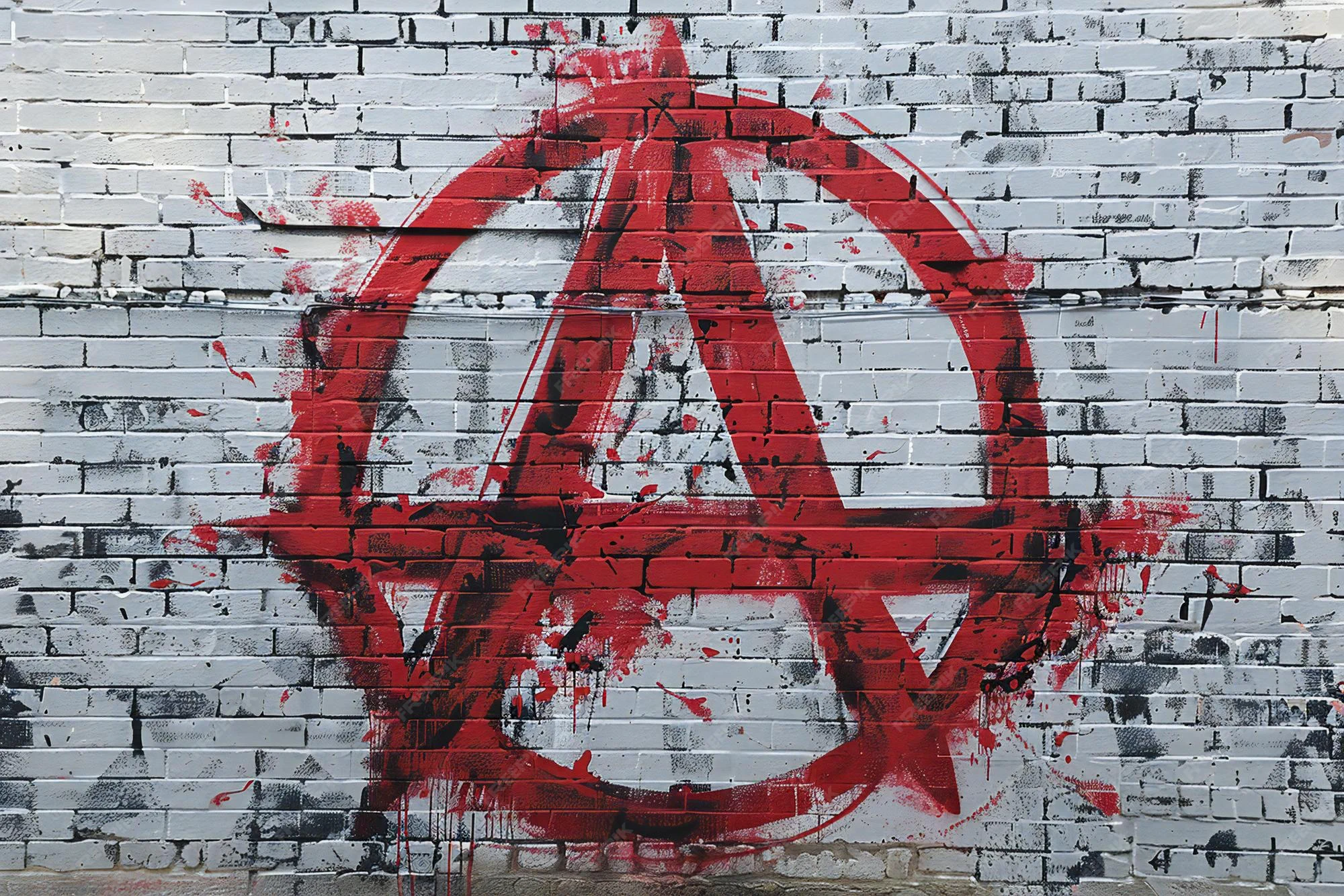 De anarchistische A als referentie voor een vrij te gebruiken activistisch beeldmerk