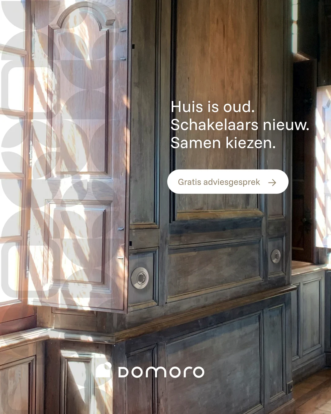 DOMORO beeld over vernieuwen in een ouder interieur
